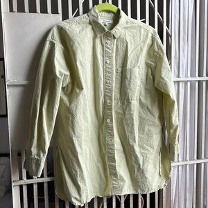 Madewell Poplin Shirt Faded Seagrass XS